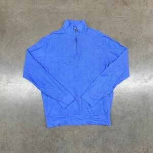 Polo Golf Ralph Lauren Blue Quarter Zip Pullover Sweater Men's M